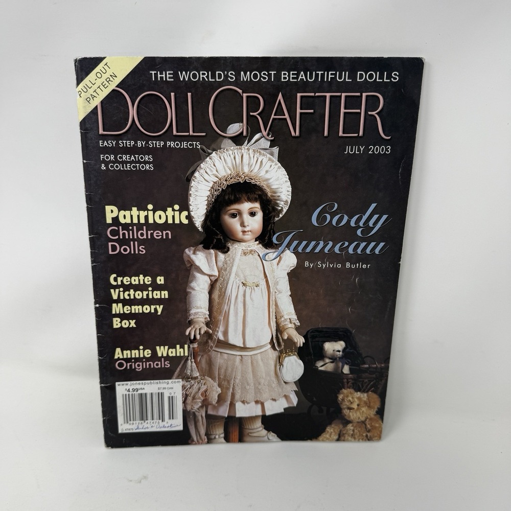 Doll Crafter Magazine July 2003 - Patterns, Victorian Memory Box, Patriotic